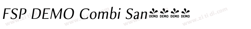 FSP DEMO Combi San字体转换 FSP DEMO Combi San字体转换
